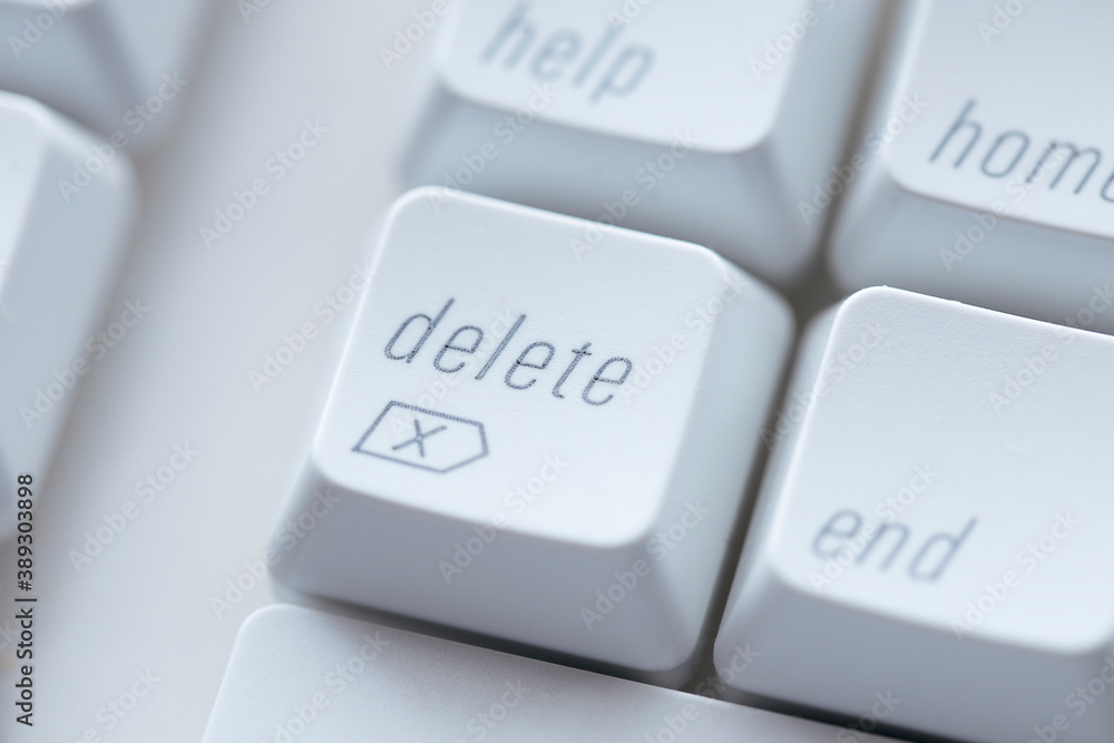 Delete key on a keyboard. Delete key on a keyboard.