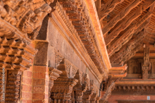 Canvas Print Portrait of an archeological site in Patan Darbar, Kathmandu, Nepal