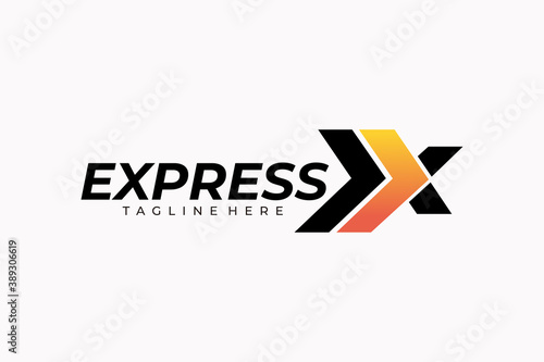 express logo icon vector isolated