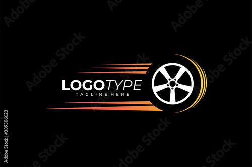 fast tires logo icon vector isolated