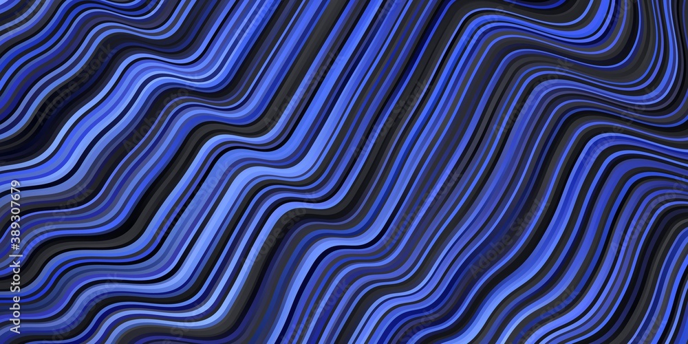 Dark BLUE vector template with lines.