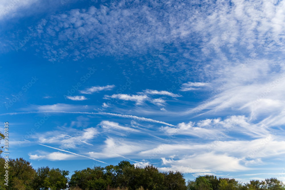 blue sky with clouds