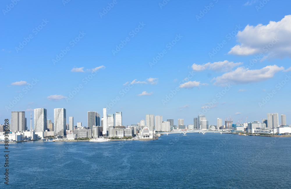 Buildings seen from Tokyo Bay