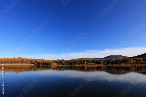 Scenery of huanggangliang scenic spot in Keshiketeng Banner Geopark, Inner Mongolia, China