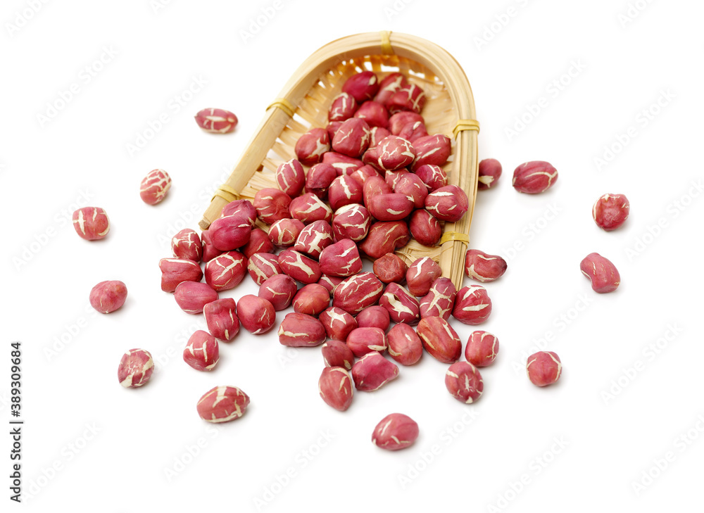 Peanuts on white background Peanuts on white background