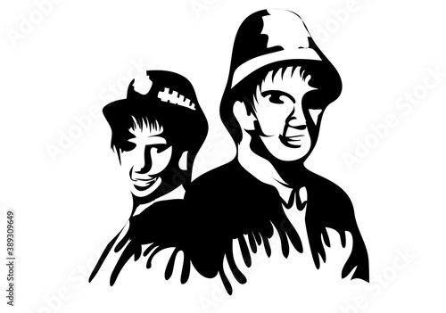 police vector illustration