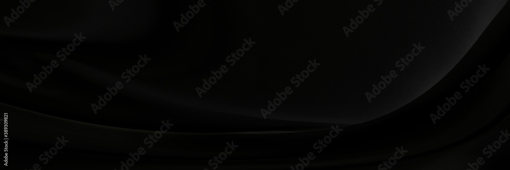 Black gray satin dark fabric texture luxurious shiny that is abstract silk cloth panorama background with patterns soft waves blur beautiful. Black gray satin dark fabric texture luxurious shiny that is abstract silk cloth panorama background with patterns soft waves blur beautiful.