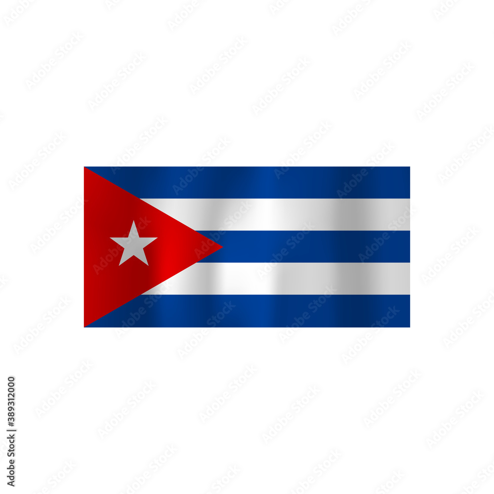 Cuba flag. Happy independence day of Cuba. Vector illustration. Cuba flag. Happy independence day of Cuba. Vector illustration.