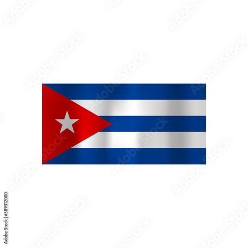 Cuba flag. Happy independence day of Cuba. Vector illustration.