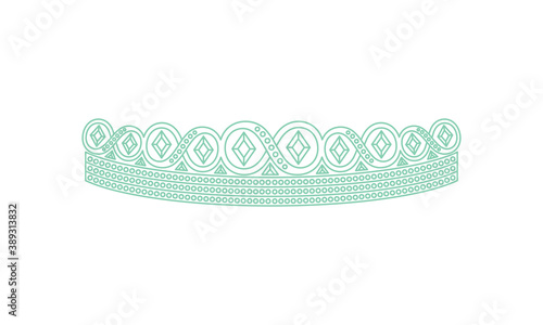 ティアラ　線画イラスト_18