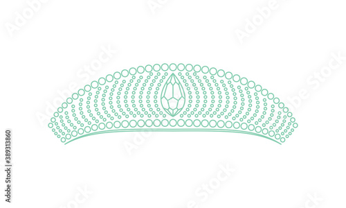 ティアラ　線画イラスト_20