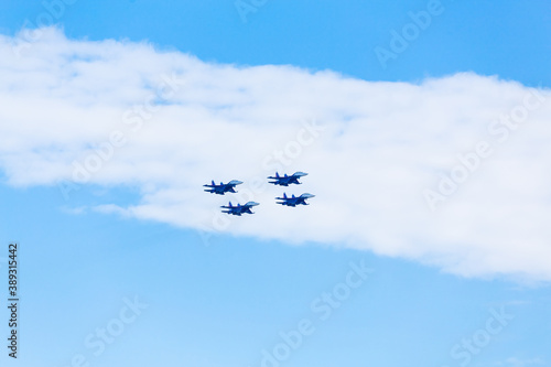 air show celebration of Victory Day