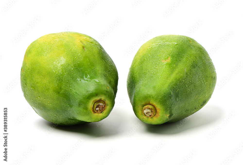 Papaya fruit isolated on a white background Papaya fruit isolated on a white background