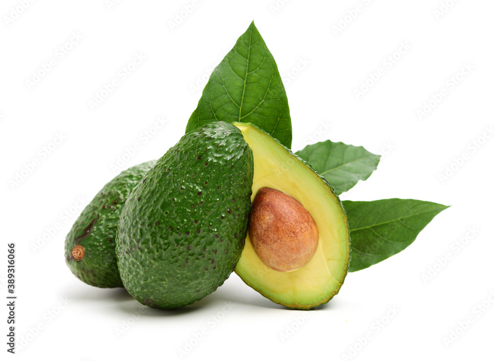 Avocado on a white background Avocado on a white background