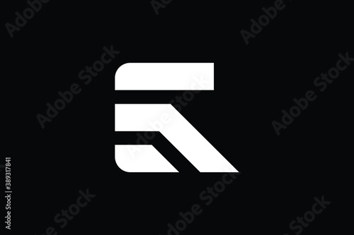 ER logo letter design on luxury background. RE logo monogram initials letter concept. ER icon logo design. RE elegant and Professional letter icon design on black background. R E RE RE
