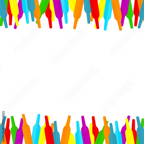 Wine bottle isolate on white background.