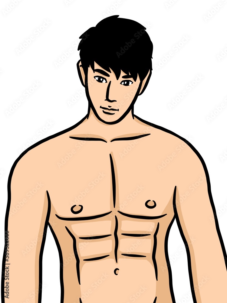 cartoon cute man on white background cartoon cute man on white background