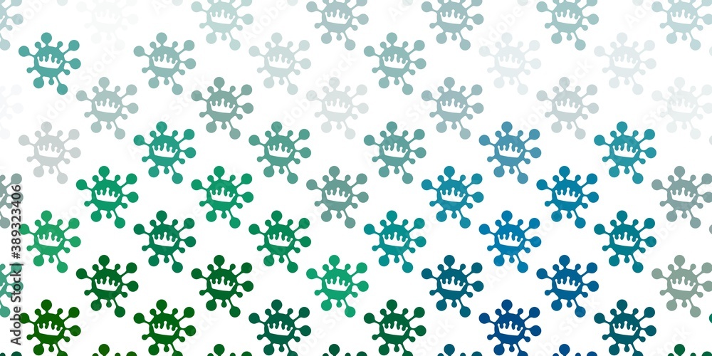 Light green vector backdrop with virus symbols. Light green vector backdrop with virus symbols.