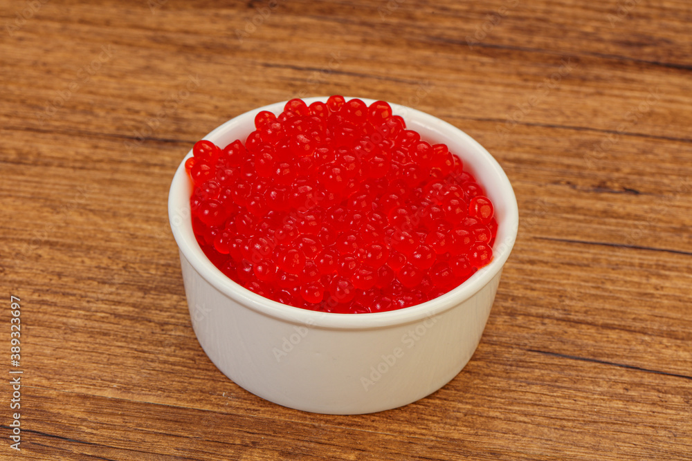 Red salmon caviar in the bowl Red salmon caviar in the bowl