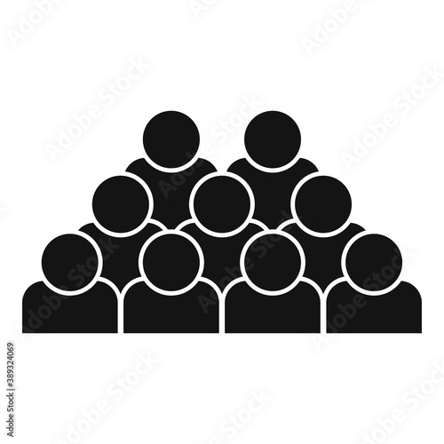 Group business training icon. Simple illustration of group business training vector icon for web design isolated on white background