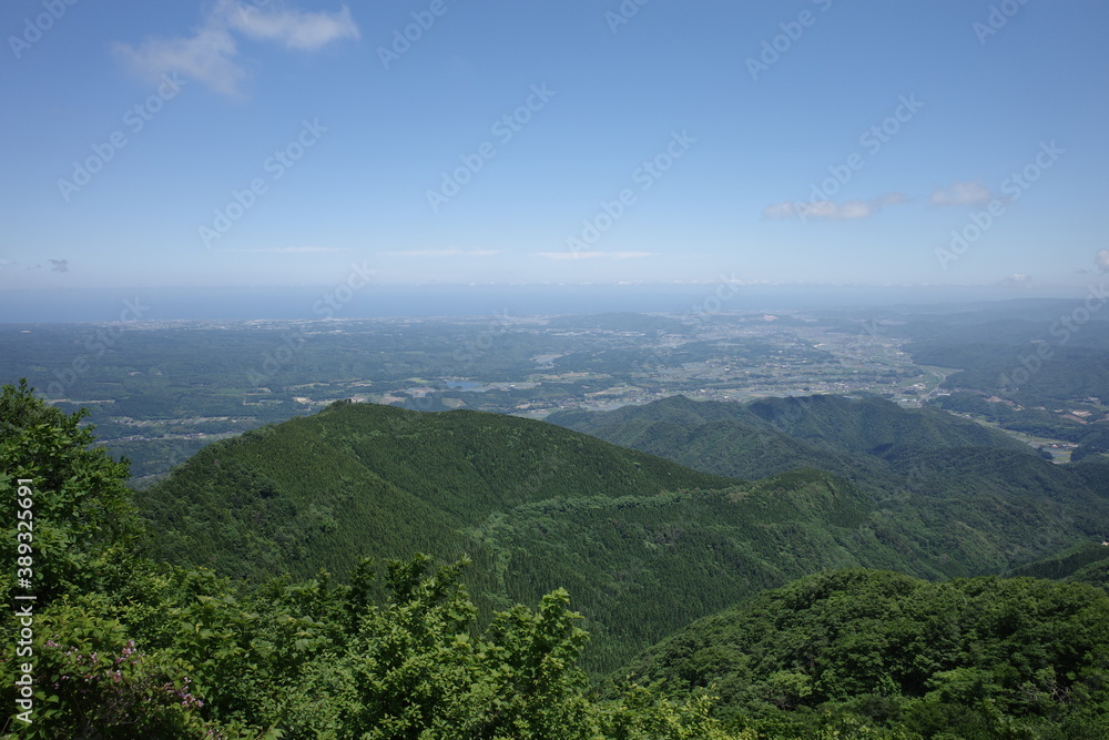 Fototapeta premium 日本の岡山県の蒜山高原の美しい風景