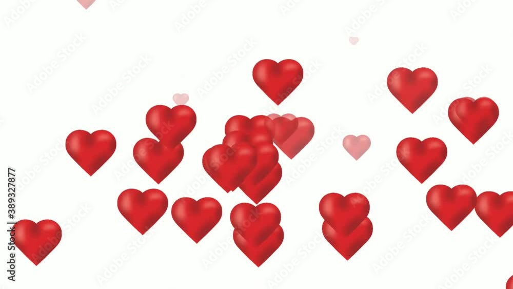 red love on white background red love on white background