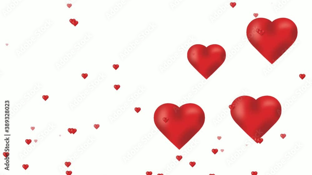 red love on white background red love on white background