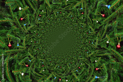 Fototapeta Naklejka Na Ścianę i Meble -  abstract green background, Christmas background