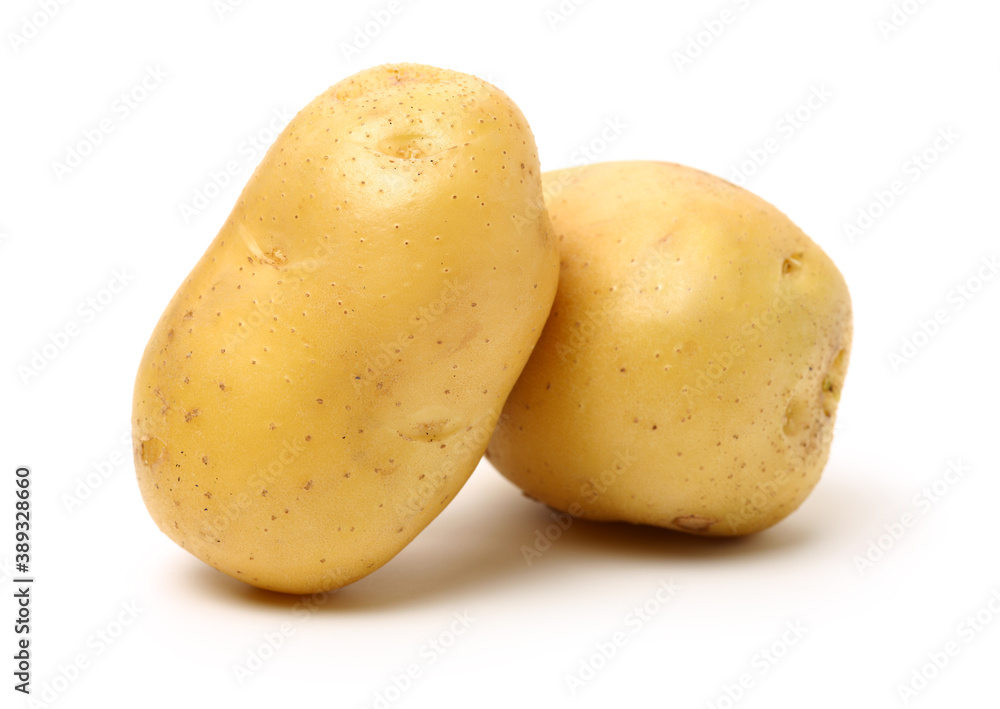 potatoes isolated on white background potatoes isolated on white background