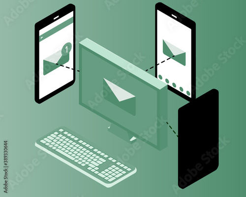 Email Marketing to target group vector