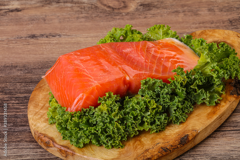 Salmon fillet slice for cooking Salmon fillet slice for cooking