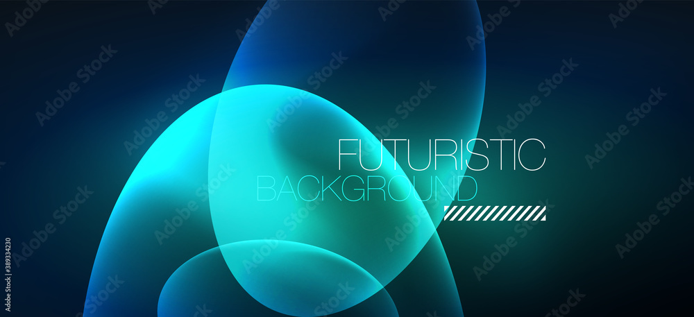 Neon ellipses abstract backgrounds. Shiny bright round shapes glowing in the dark. Vector futuristic illustrations for covers, banners, flyers and posters and other Neon ellipses abstract backgrounds. Shiny bright round shapes glowing in the dark. Vector futuristic illustrations for covers, banners, flyers and posters and other