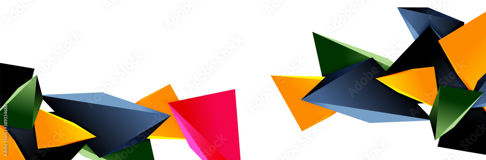 Triangle mosaic abstract background, 3d triangular low poly shapes. Geometric vector illustration for covers, banners, flyers and posters and other Triangle mosaic abstract background, 3d triangular low poly shapes. Geometric vector illustration for covers, banners, flyers and posters and other