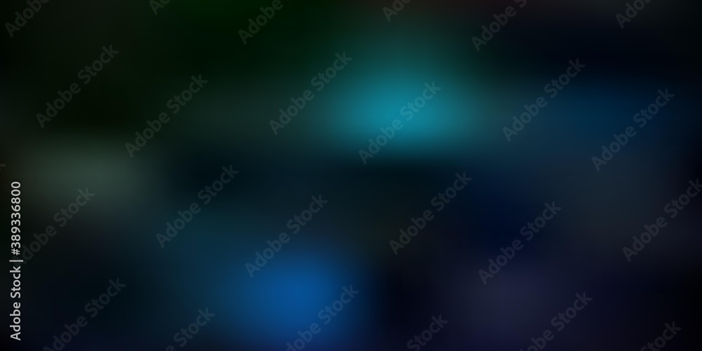 Dark blue, green vector blurred layout.