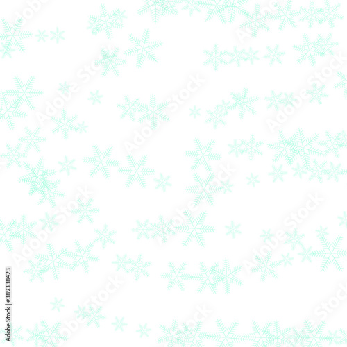 Snowflakes background on a white background  winter background. Christmas background with snowflakes. Winter background.