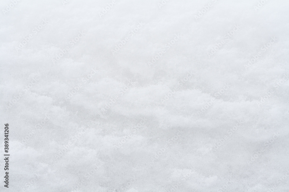 White snow surface as texture, background