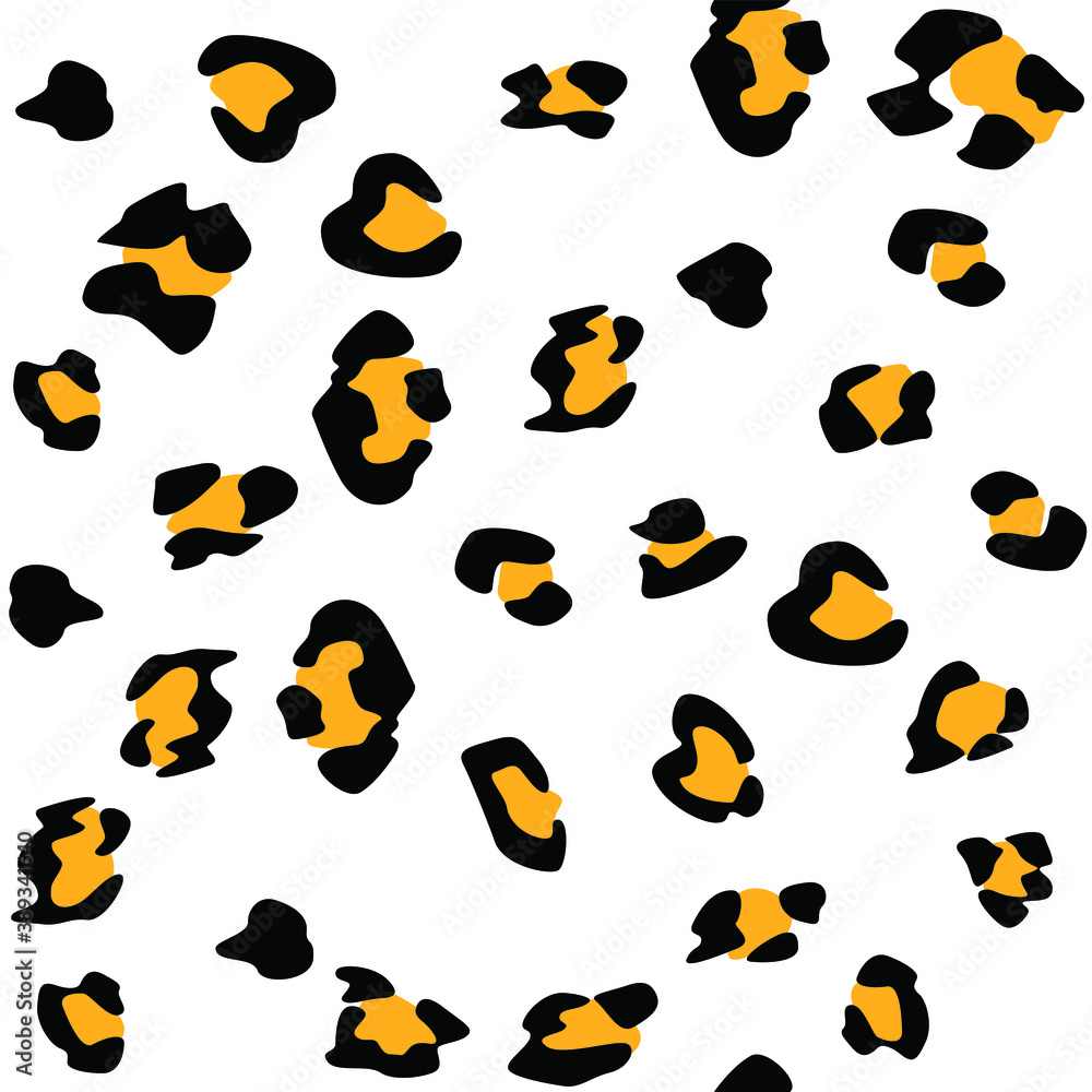 Naklejka premium Seamless vector leopard pattern. Trendy stylish wild gepard, leopard print. Animal print background for fabric, textile, design, advertising banner.