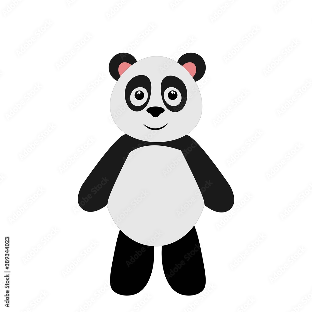 Naklejka premium cute panda cartoon