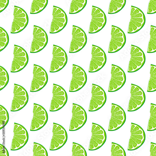 Illustration on theme big colored seamless green lime