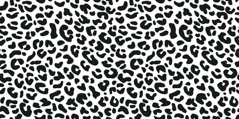 Gardinen Tiermuster Seamless vector leopard pattern.  Trendy stylish wild gepard, leopard print. Animal print background for fabric, textile, design, advertising banner.  © Fidan.Stock