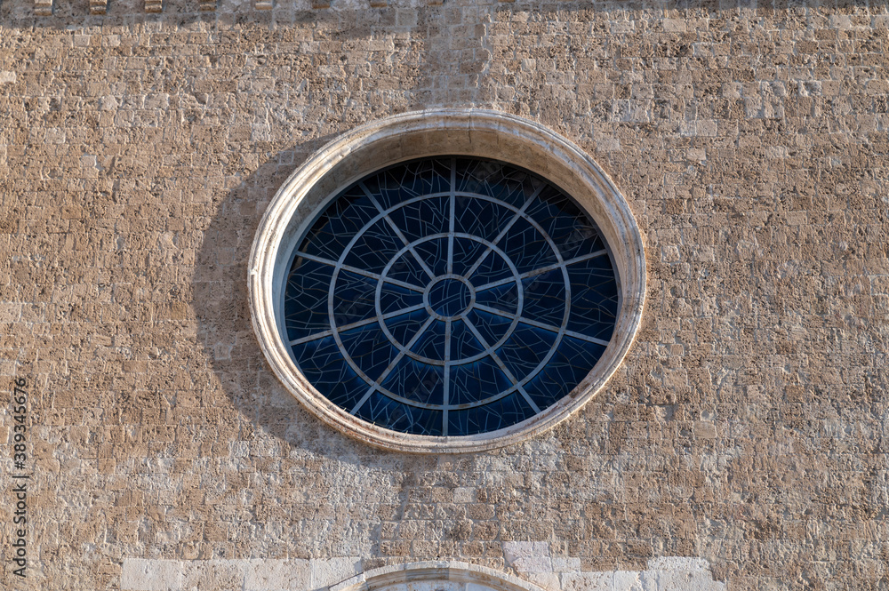 rose window of the church of San Franceso in Terni
