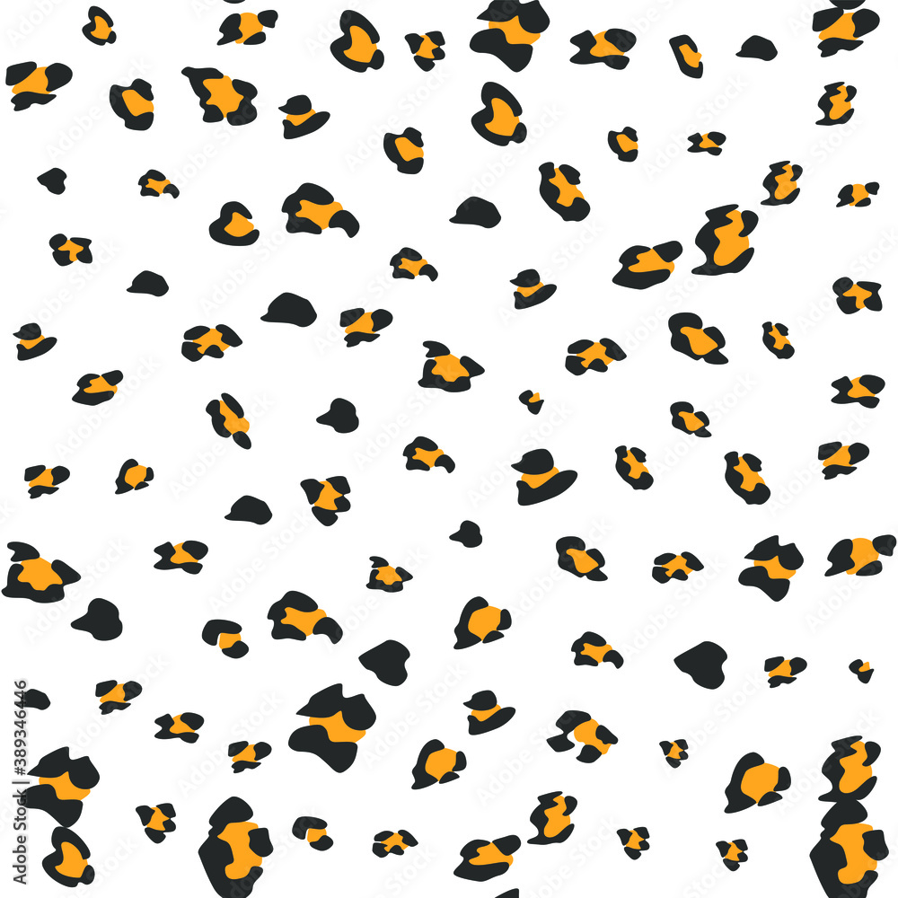 Seamless vector leopard pattern.  Trendy stylish wild gepard, leopard print. Animal print background for fabric, textile, design, advertising banner.