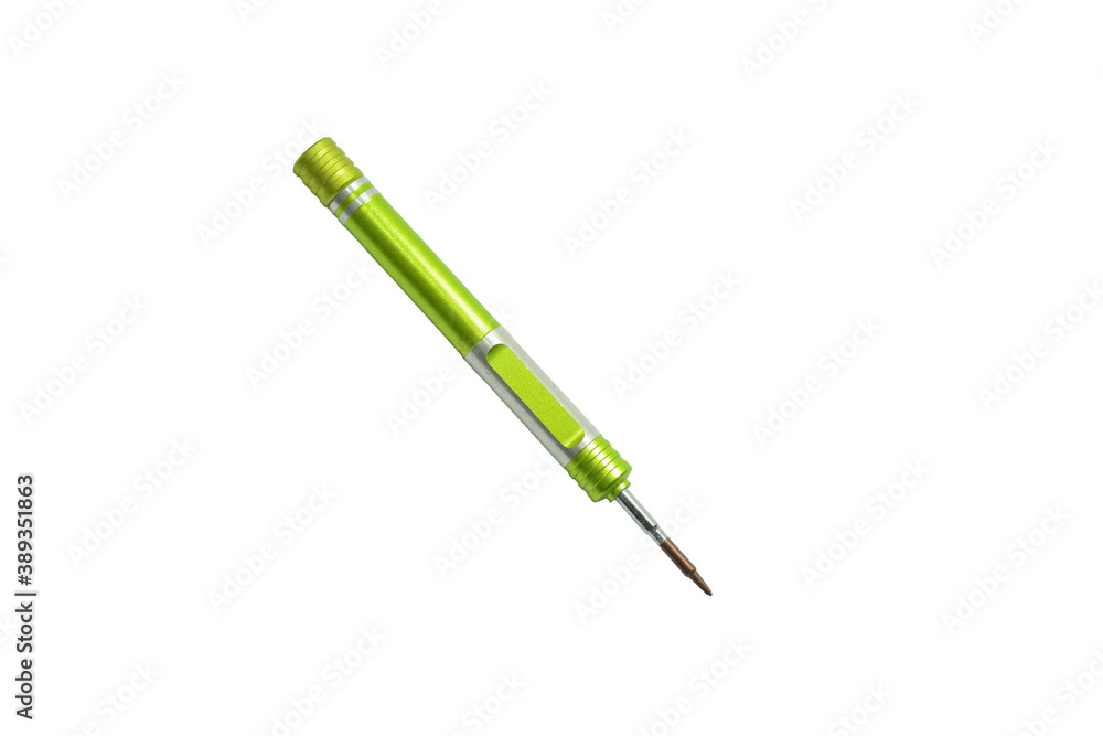 green pen isolated on white