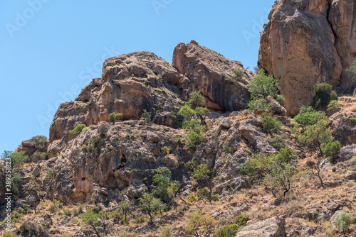 Mountainous landscape in southern Spain