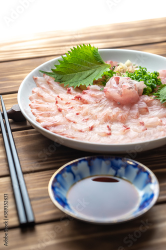 日本の刺し身 和食の写真素材