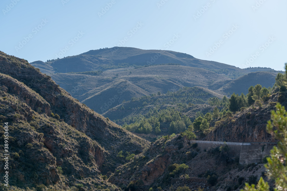 Mountainous landscape  in southern Spain