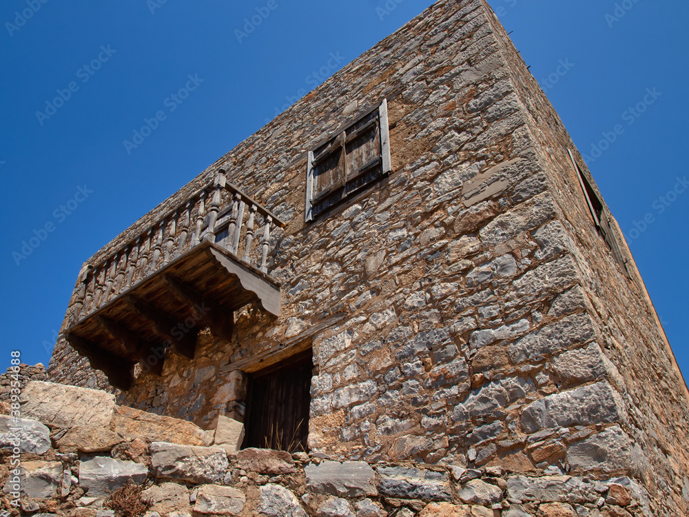 Old house on the island of Spinalonga