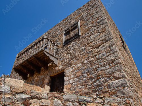 Obraz na płótnie Old house on the island of Spinalonga w salonie