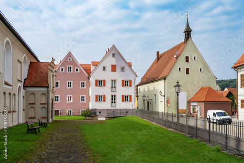 Cityscape of the historic viallage Berching photo