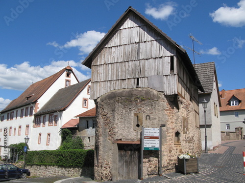 Stadtmauer am Untertor und Brüder-Grimm-Straße in Steinau an der Straße photo